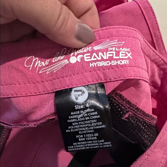 NWT $60 sz 4 pink shorts Pelagic dry fit fishing 1711 - Picture 4 of 5